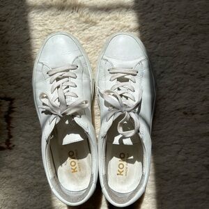 Koio leather white sneakers